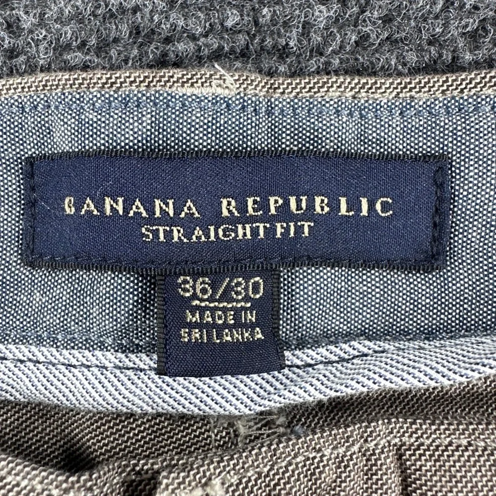 Banana Republic Pants Mens 36x30 Tan Straight Fit Cotton Slub Chino Casual